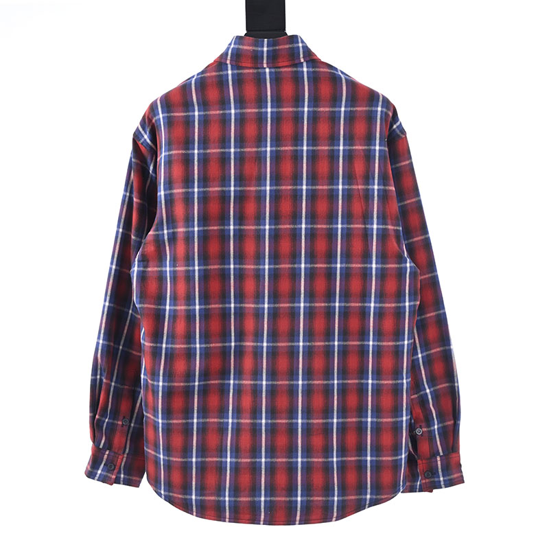 Plaid Double-Layer Double-Sided Shirt Jacket