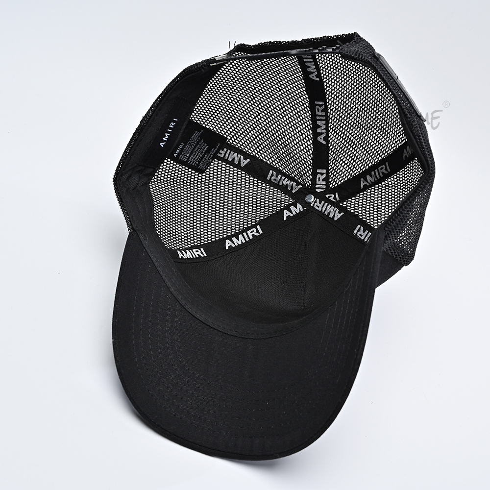 AMIRI Logo-Patch Cap Black