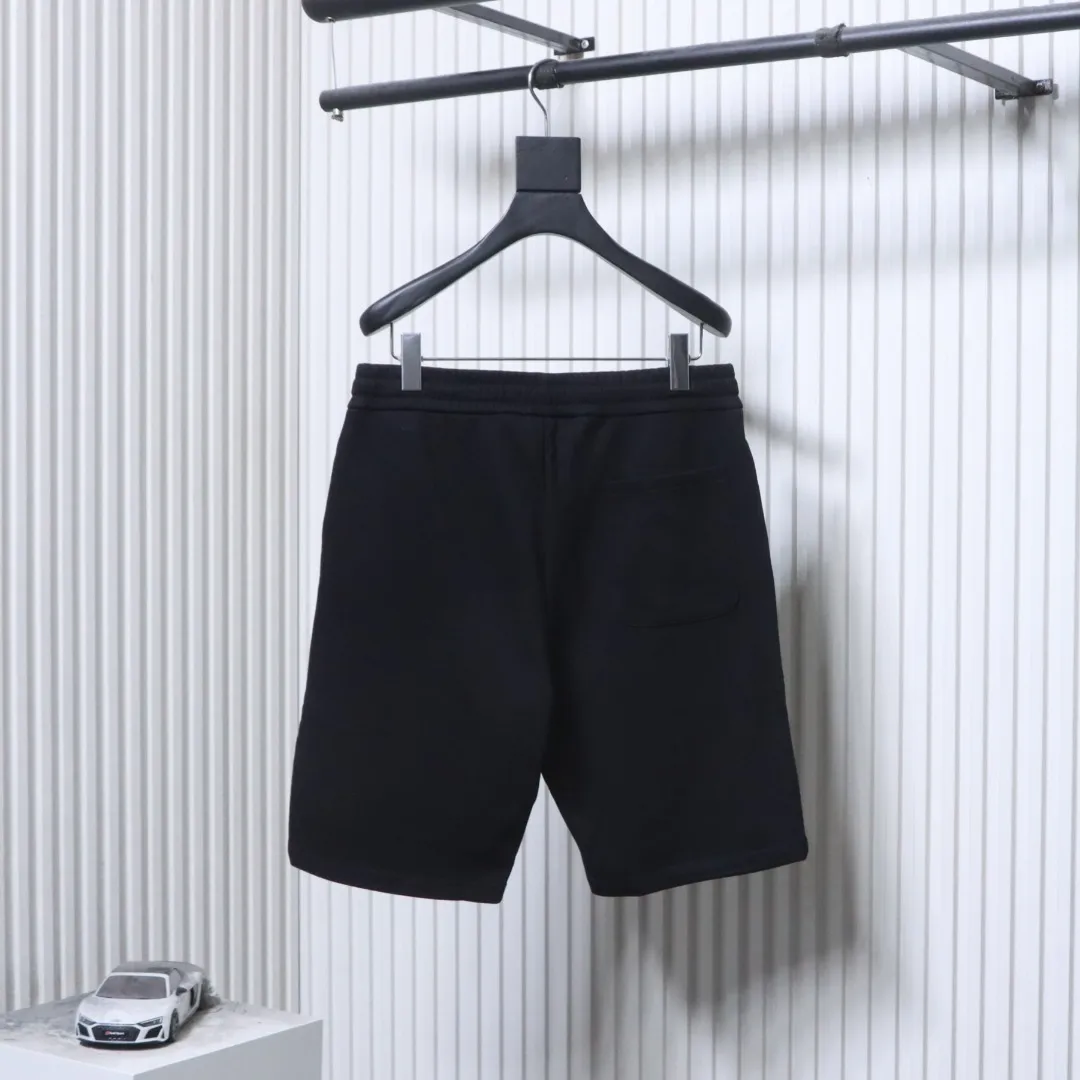 Back BLCG Embroidered Letter Washed Shorts