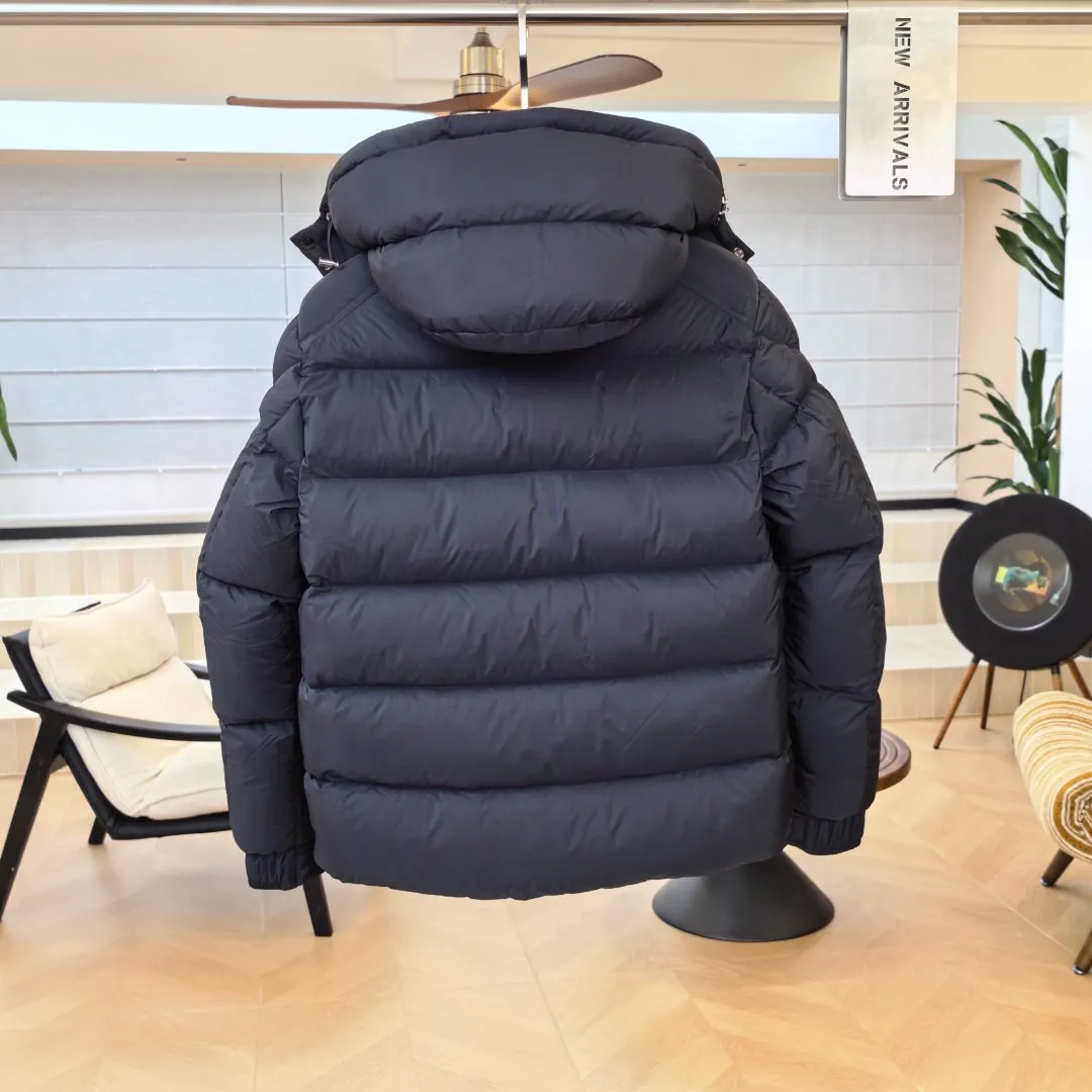 Back View Mcler Maya 70th Anniversary Matte Hooded Down Jacket