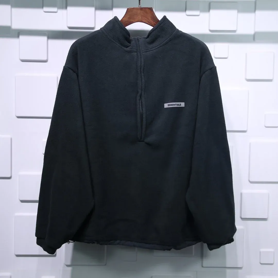 FEAR OF GOD ESSENTIALS POLAR FLEECE HALF-ZIP SWEATER REPLICA