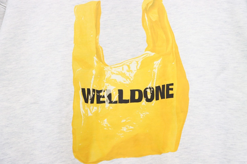 WE11 DONE Shopping Bag Print Sweatshirt