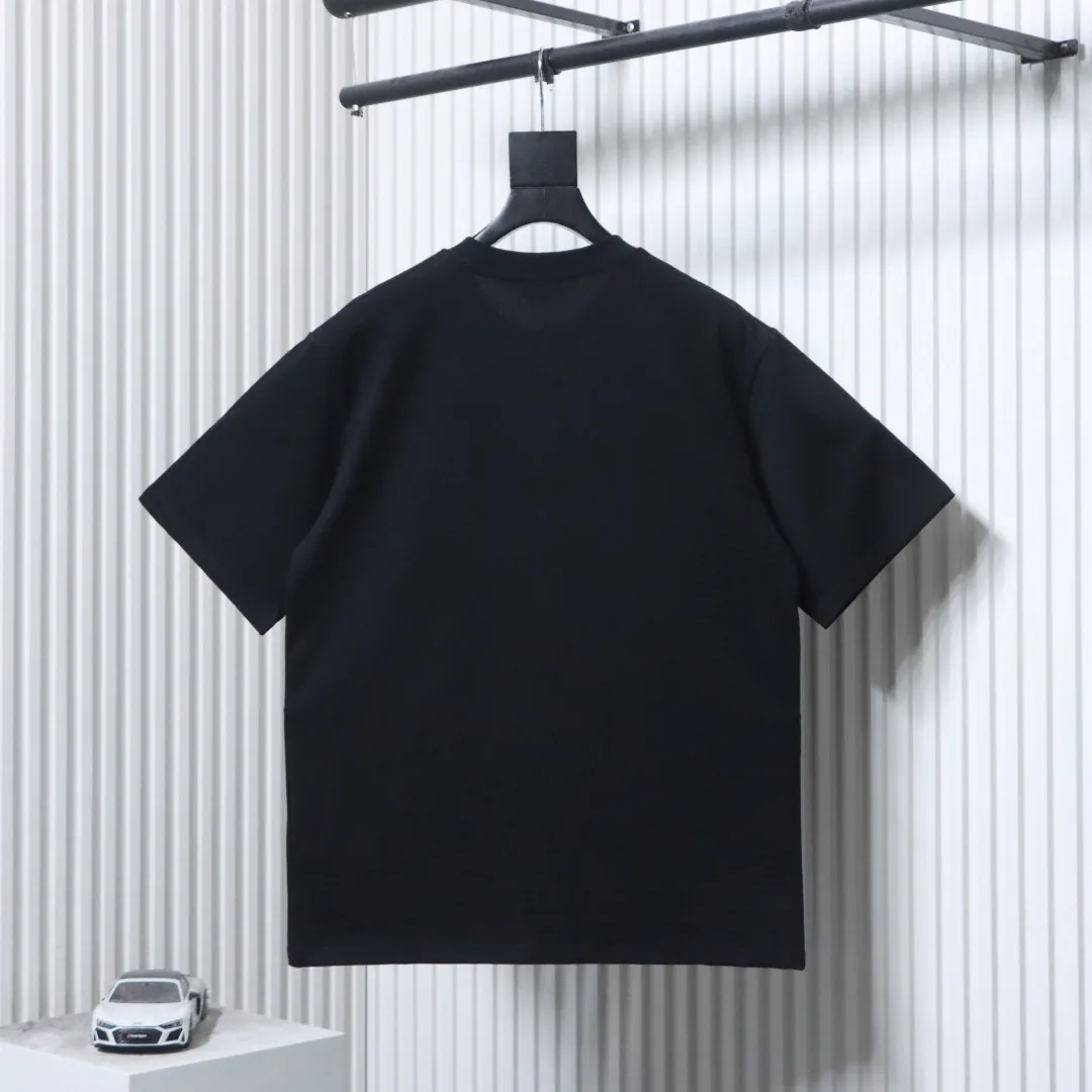 Back of Gothic Embroidered T-Shirt Color Black