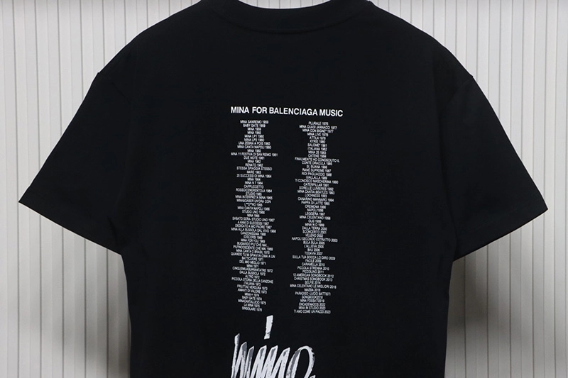Portrait Album Logo Printed T-Shirt