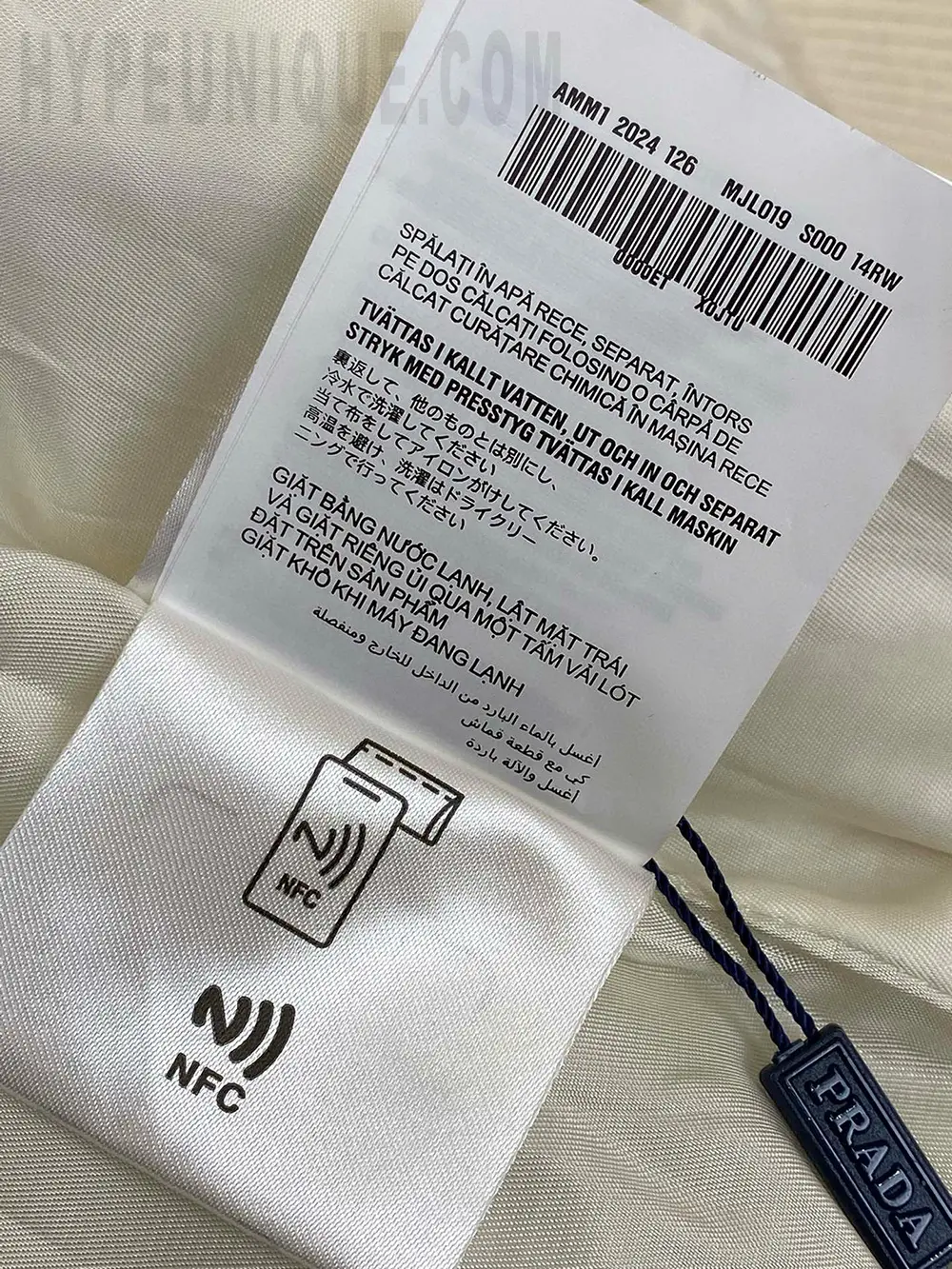 the size label