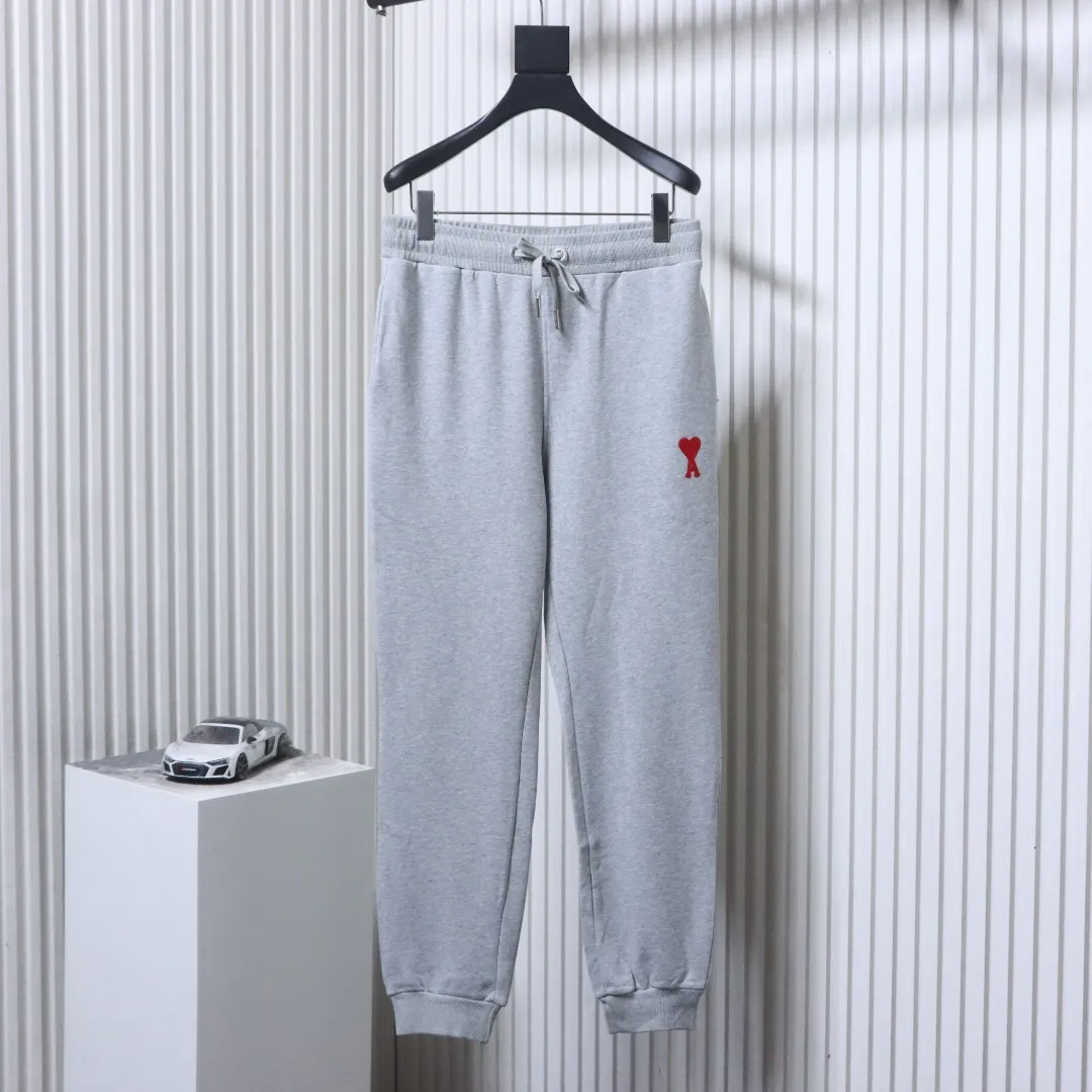 AMI Red Heart Embroidered Drawstring Sweatpants