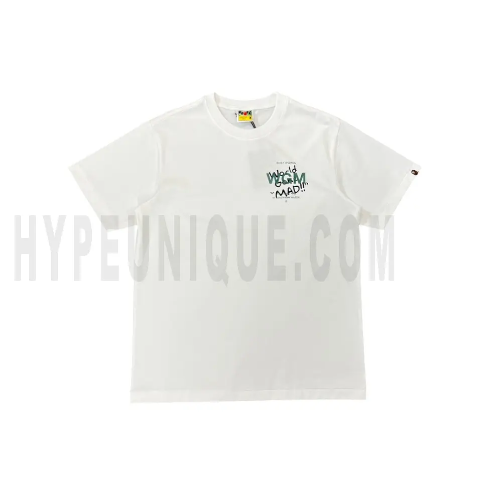 The front of the white clothes