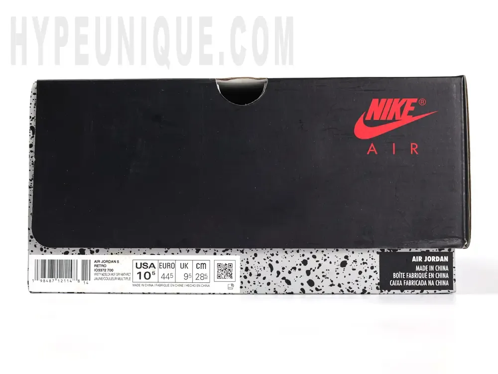 the jordan 5 original box