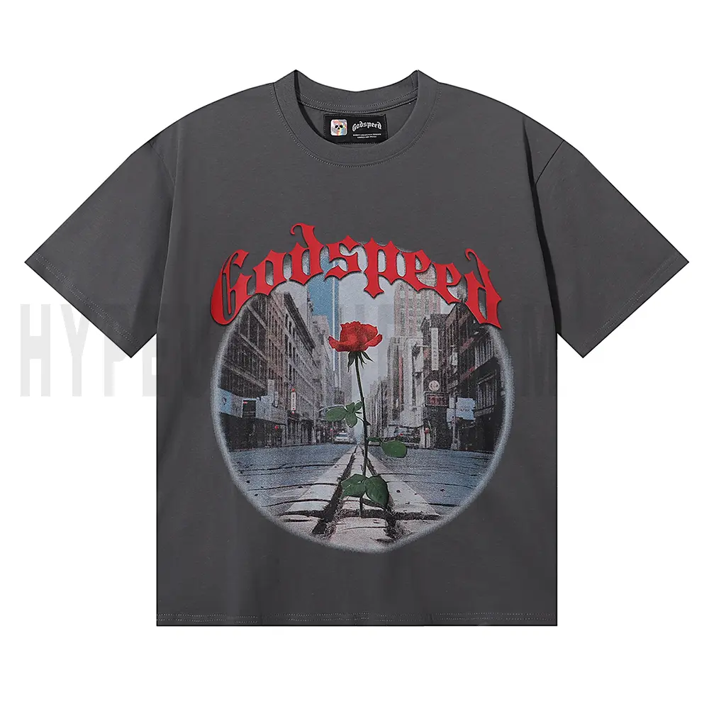 The front of the gray clothes