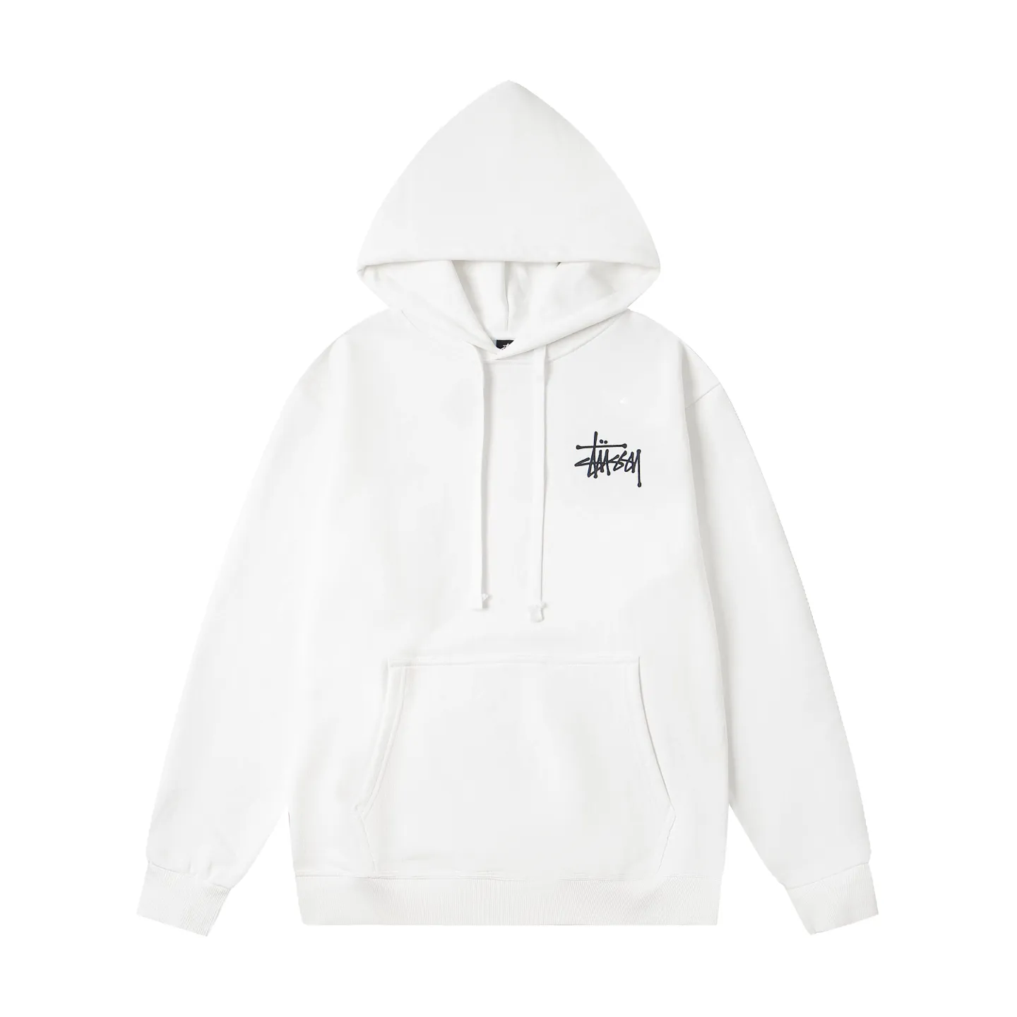 Stussy Logo Print American Retro Hoodie