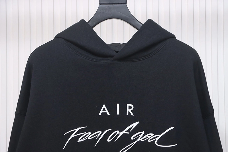 Fear Of God Air Letter Print Hoodie