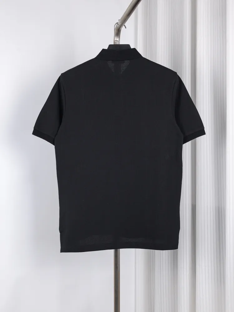 Back of Gold Triangle Logo Polo T-Shirt