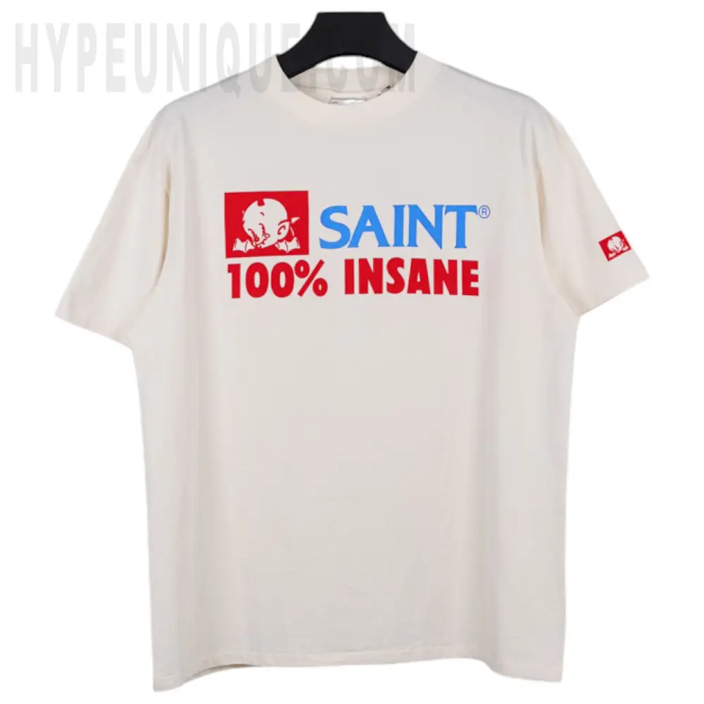 Saint Michael Insane Printed Cotton T-Shirt