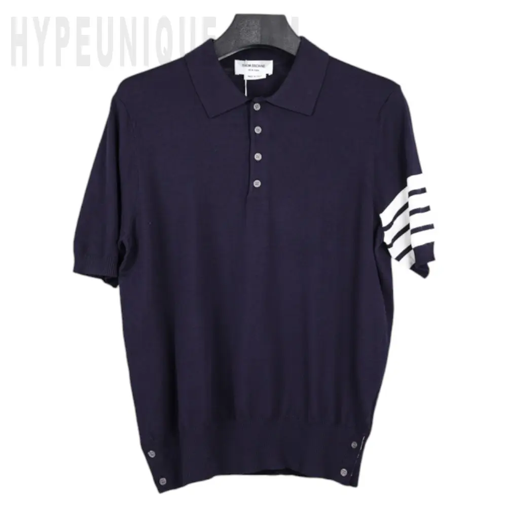 4-Bar Classic Knit Polo Shirt