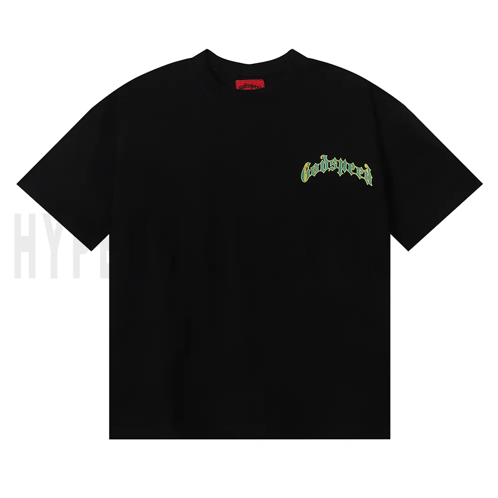 The front of the black clothes
