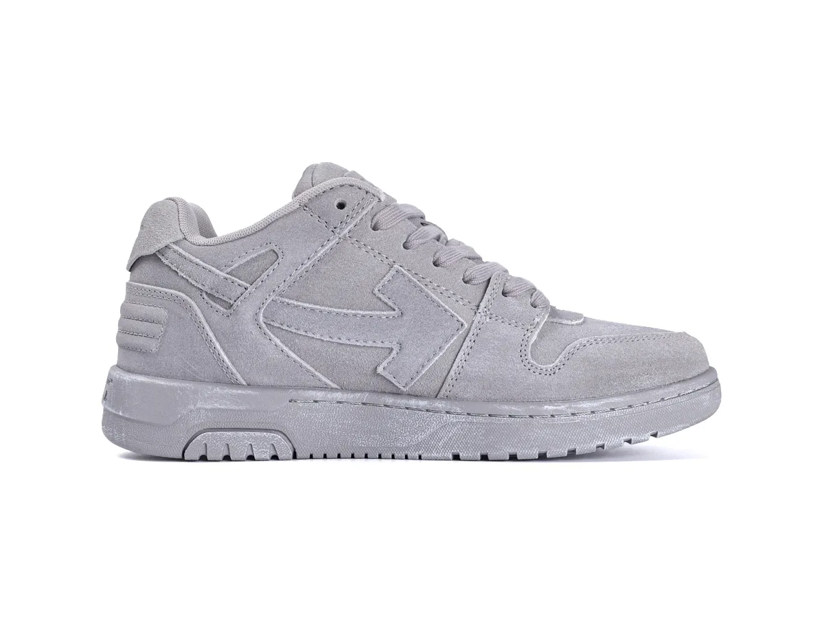 Off-White Out of Office For Walking Sneakers Grey Right Side View