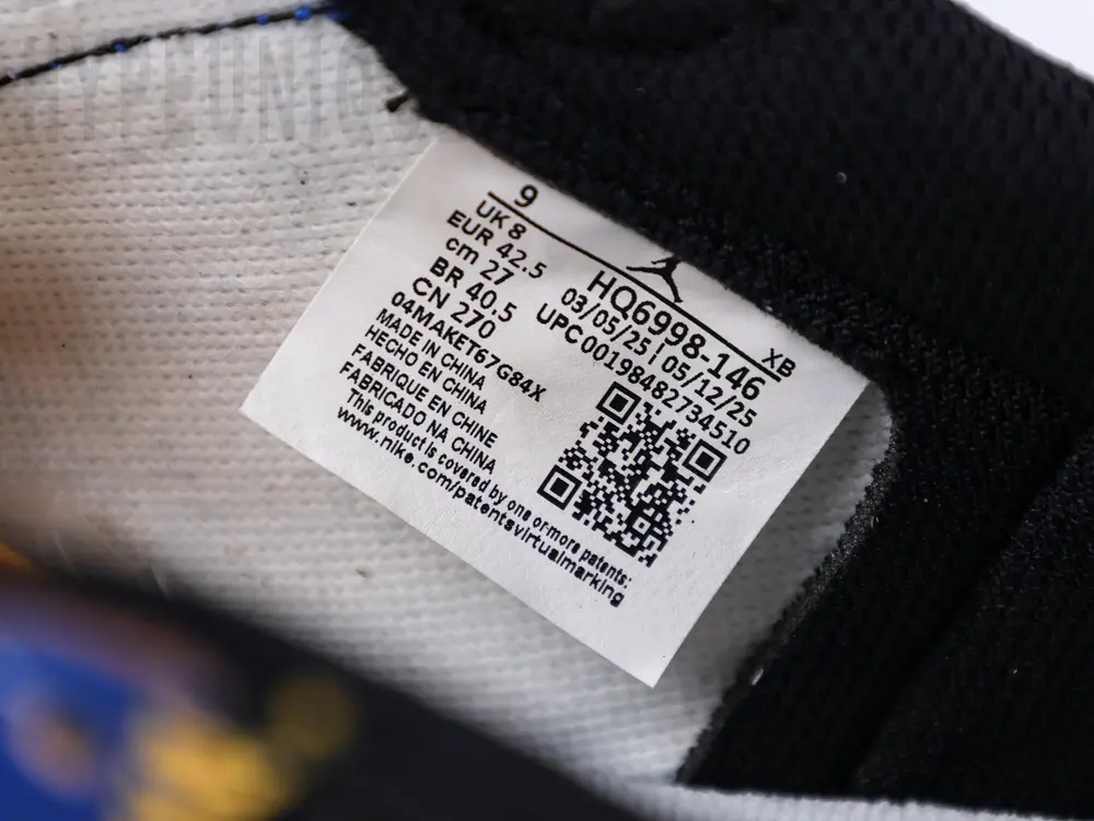 the size label