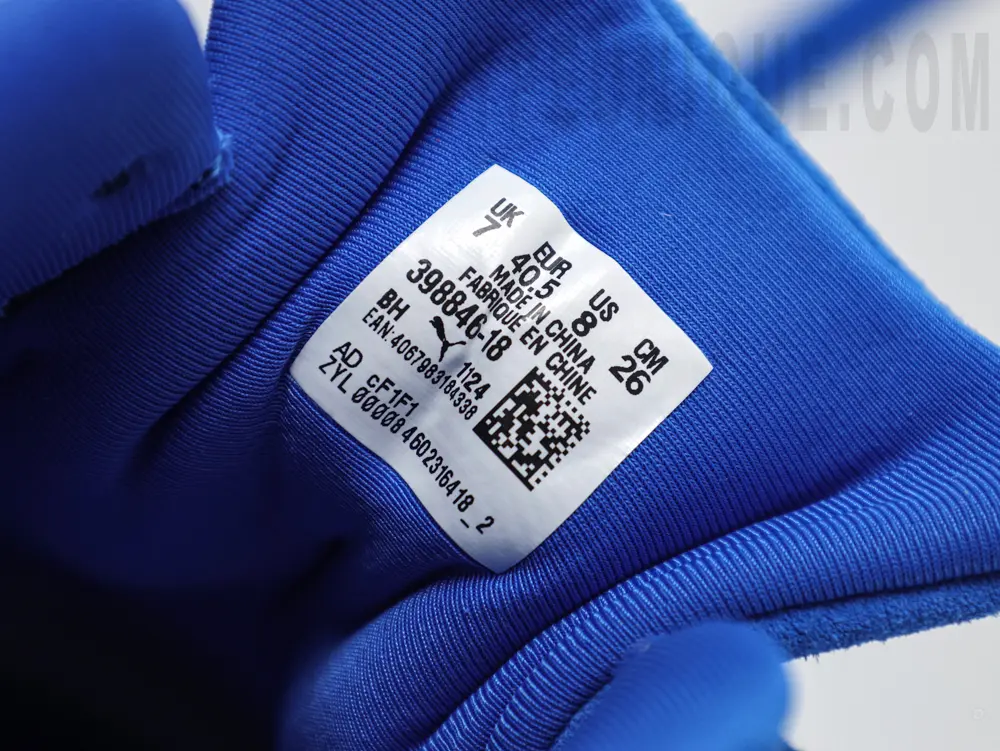 the size label
