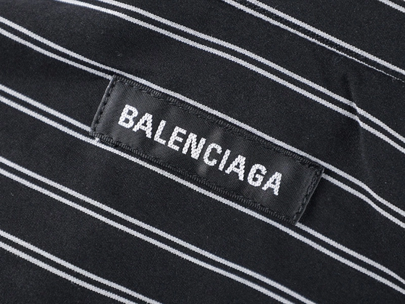 Red Logo Striped Shirt