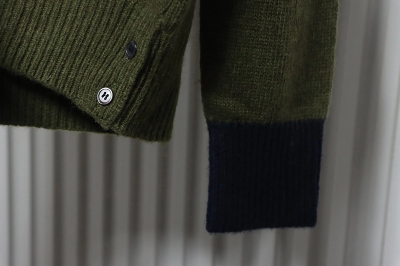 TB Colorblock Wool Cardigan