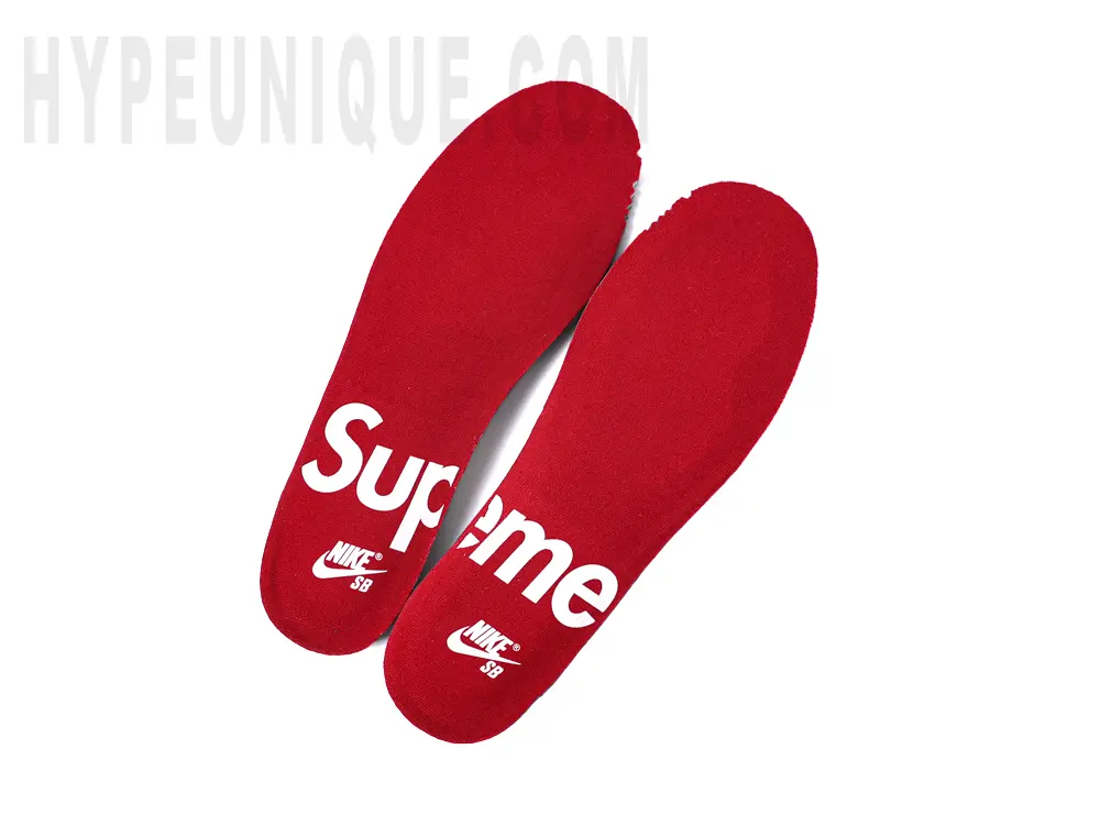 the red insole