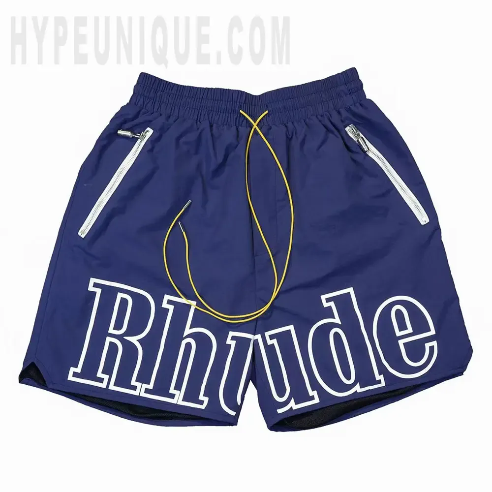 The dark blue shorts