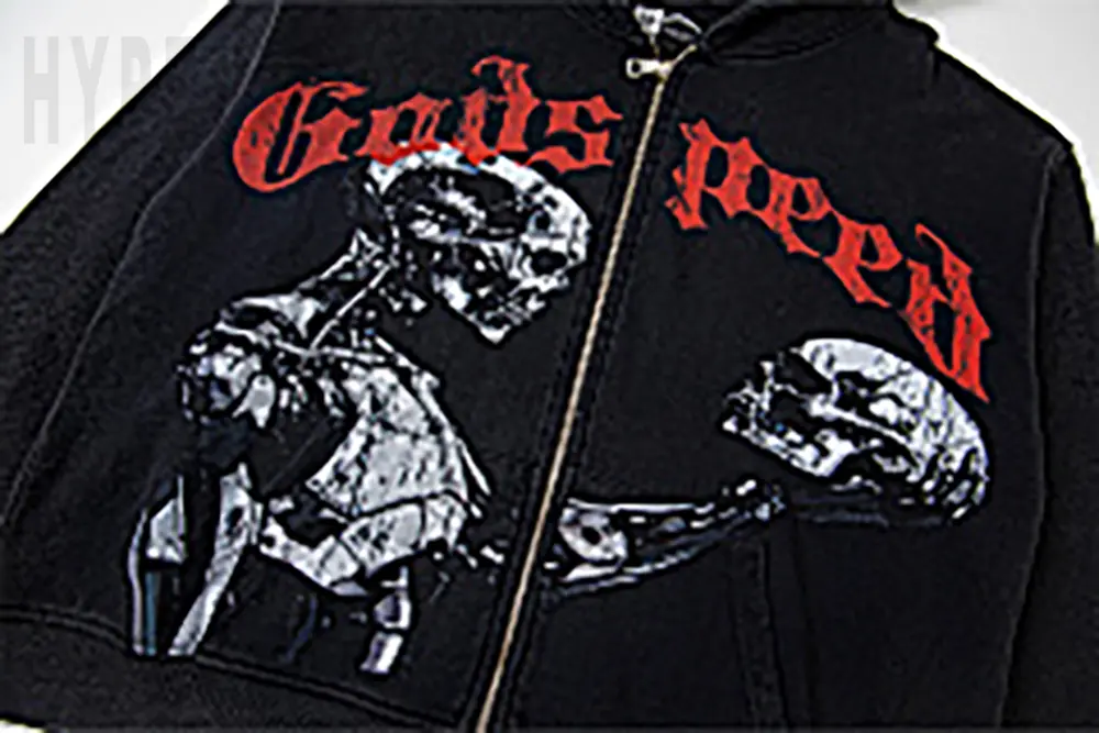 Printed graphic on the front of the clothes
