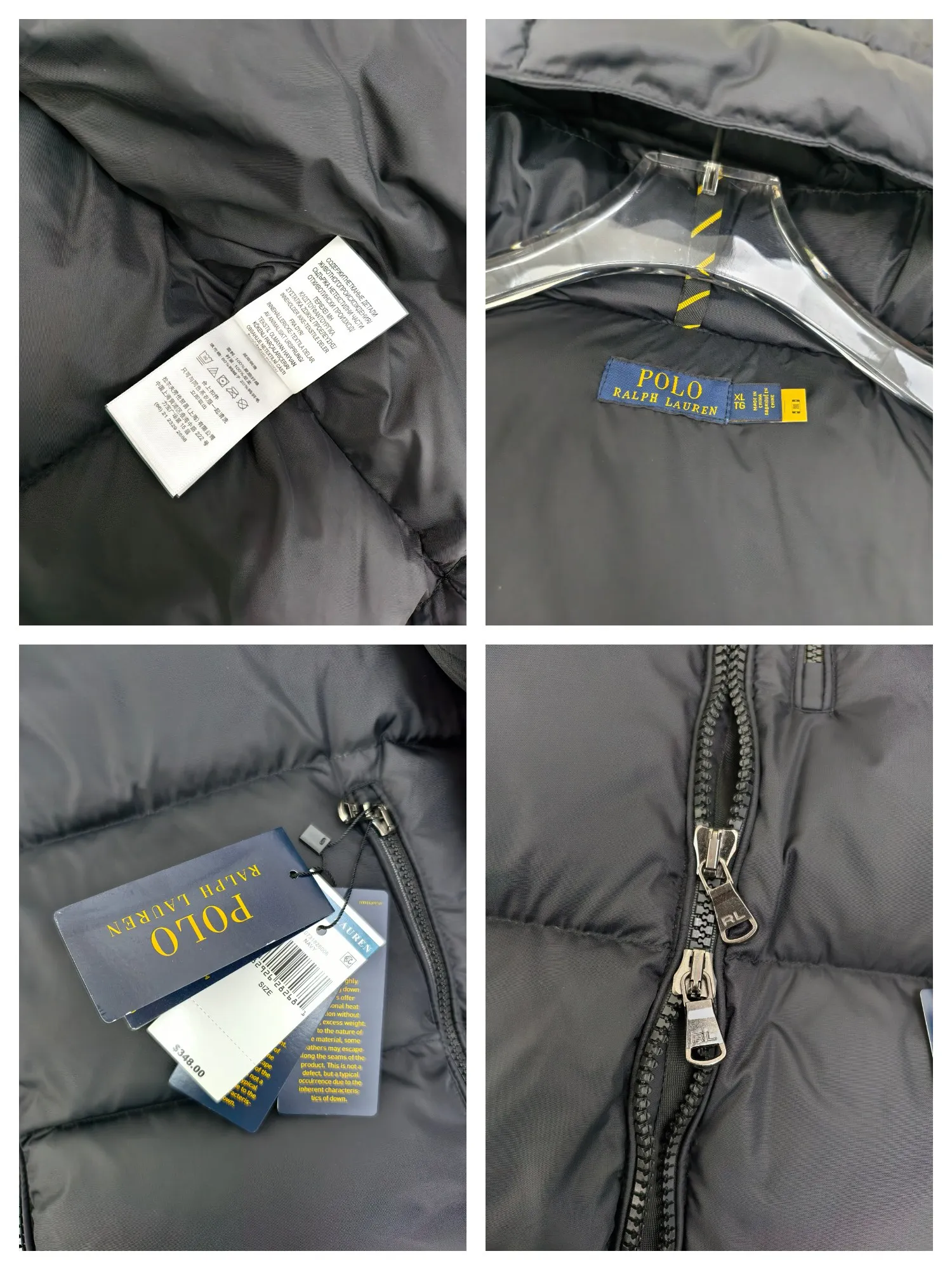 Brand Tag, Label, and Zipper Details