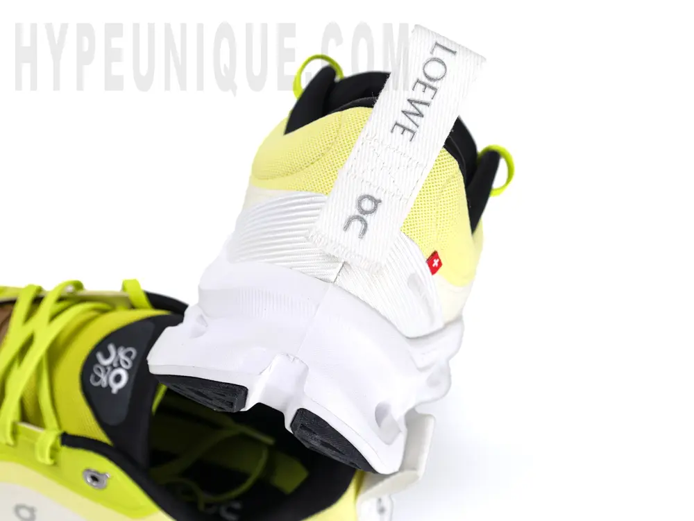the yellow hand white heels
