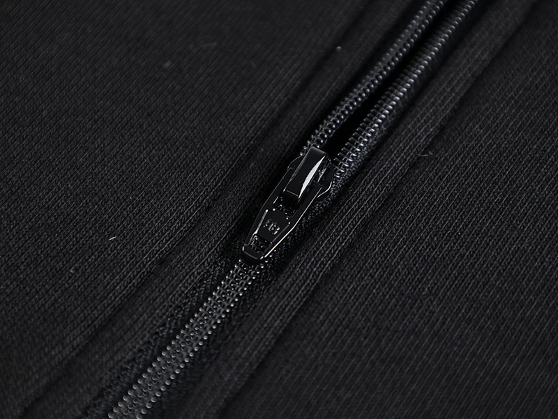 Letter Embroidered Half Zip Sweater