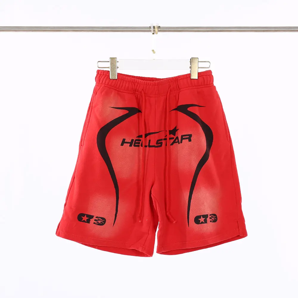 Hellstar Warm Up Shorts Red