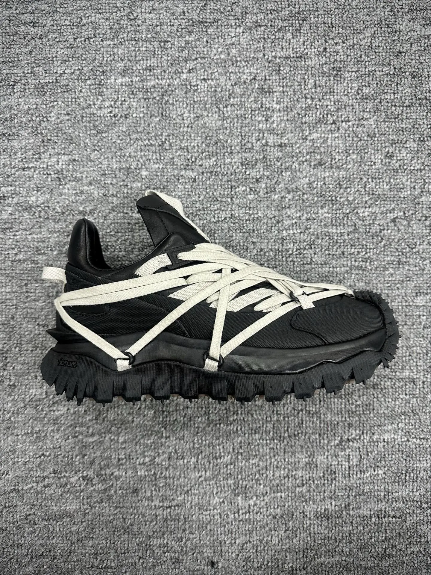 Mcler x Rick Owens Trailgrip Megalace “Black” Sneakers