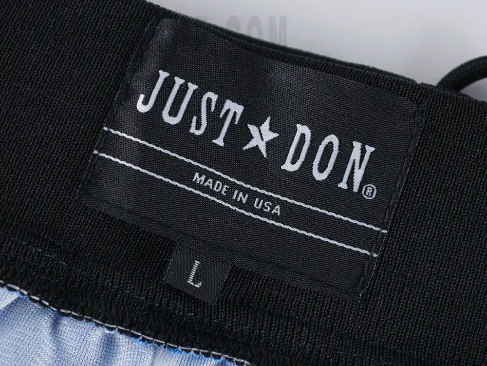 the just don size logo