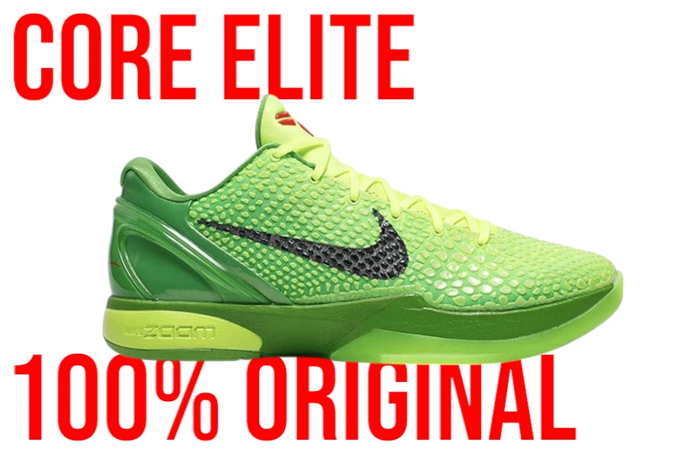 Kobe 6 Protro 'Grinch' Reps core elte version