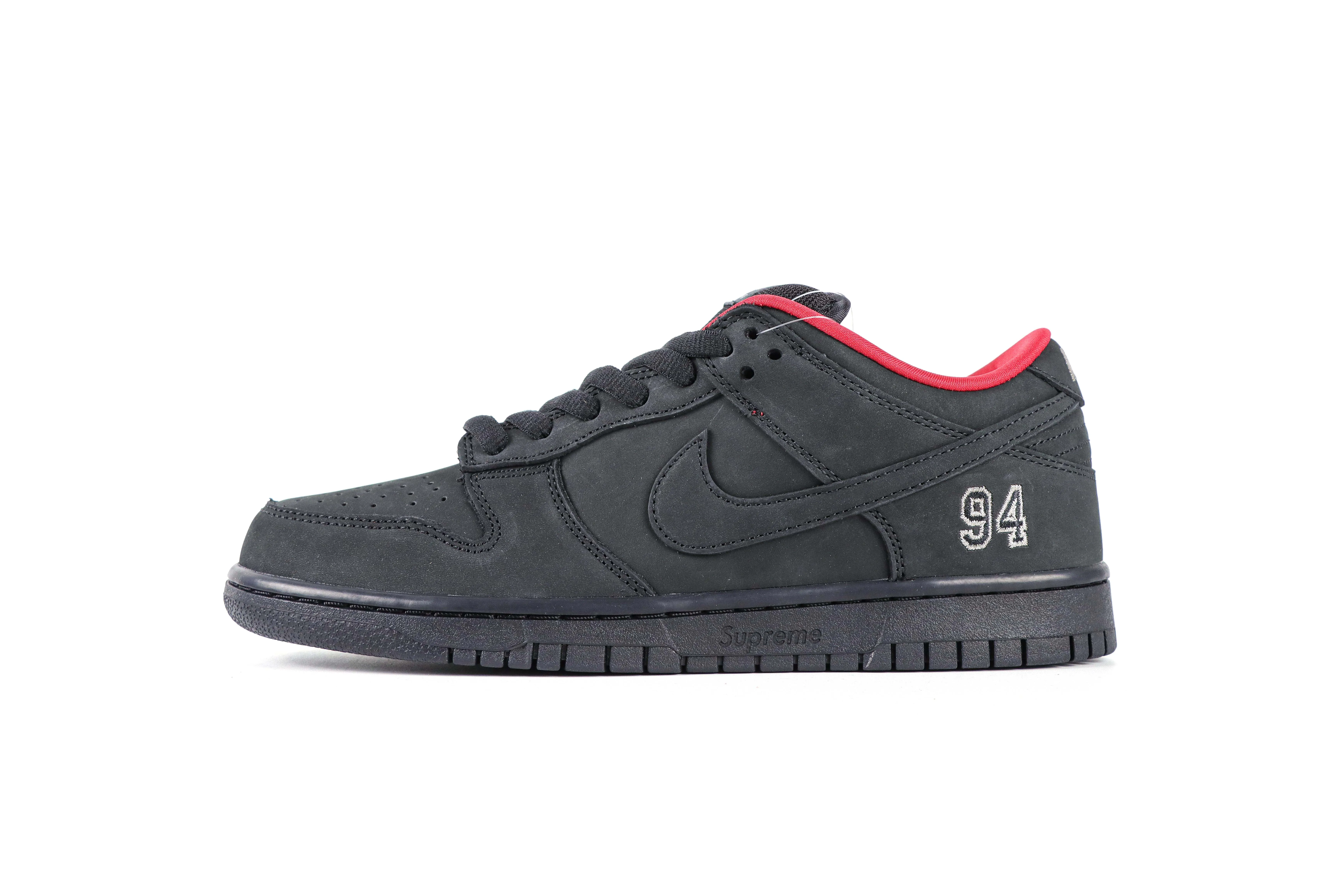 Sup x N1k3 SB Dunk Low 94 Sneakers “Triple Black”
