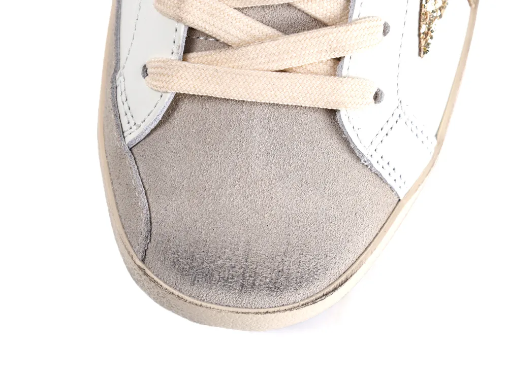 Grey suede toe box of Golden Goose sneaker