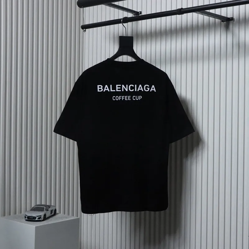 Beverage Cup Logo Print T-Shirt