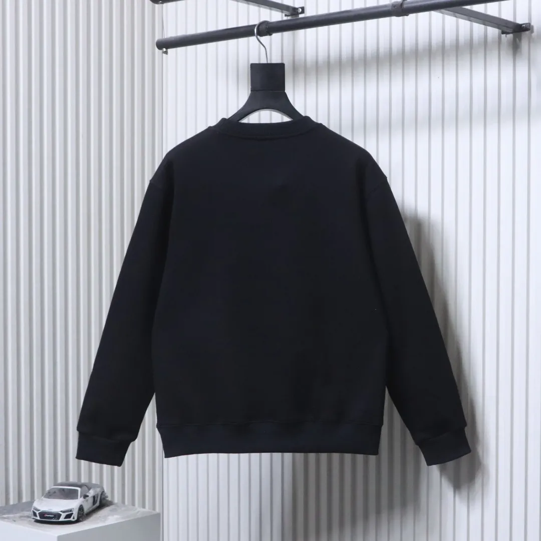 Back View Mcler Three Logo 3D Print Crew Neck Sweatshirt