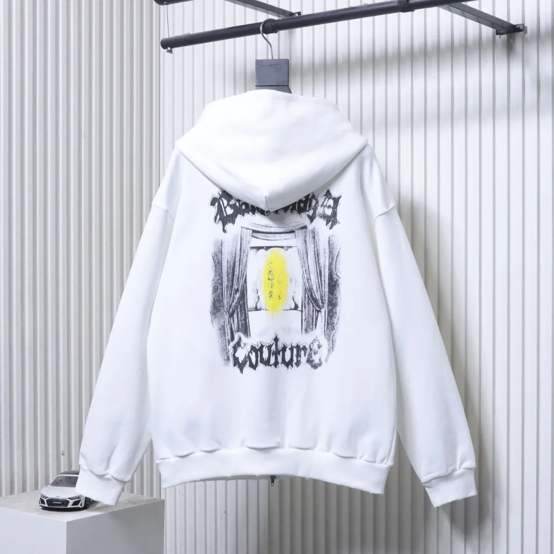 BLCG Art Stage Distressed Zip-Up Hoodie