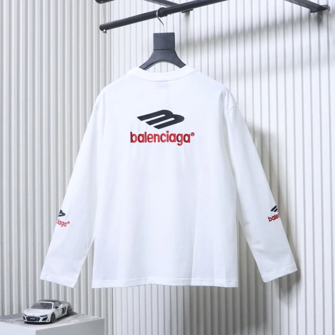 Back View BLCG 3M Logo Embroidered Long-Sleeve Shirt