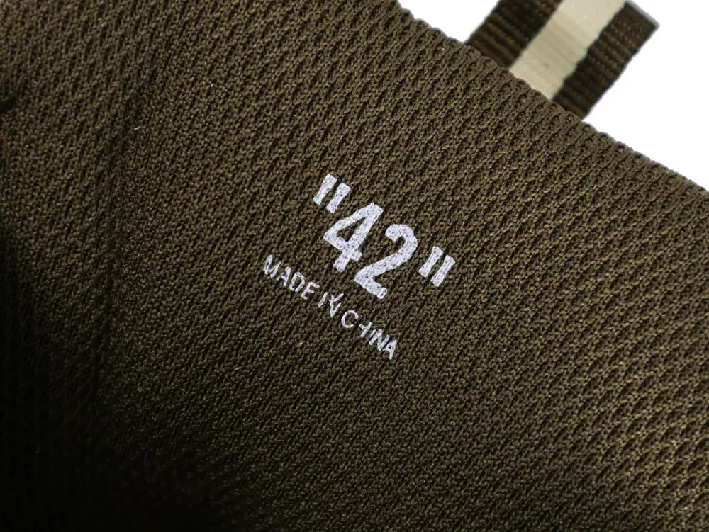 Off-White insole size marking detail, forest green fabric