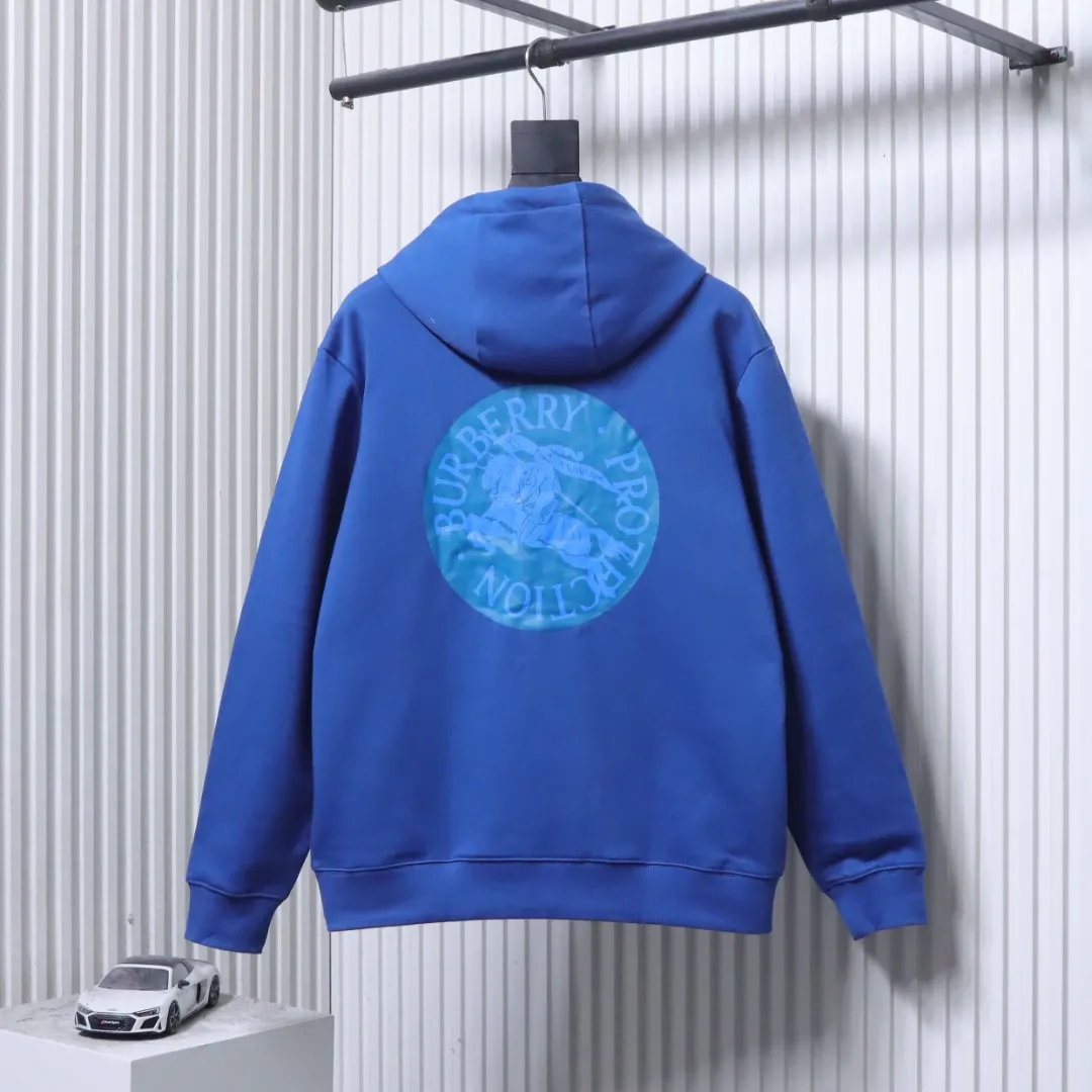 Back View BBR Equestrian Knight Logo Graphic Hoodie