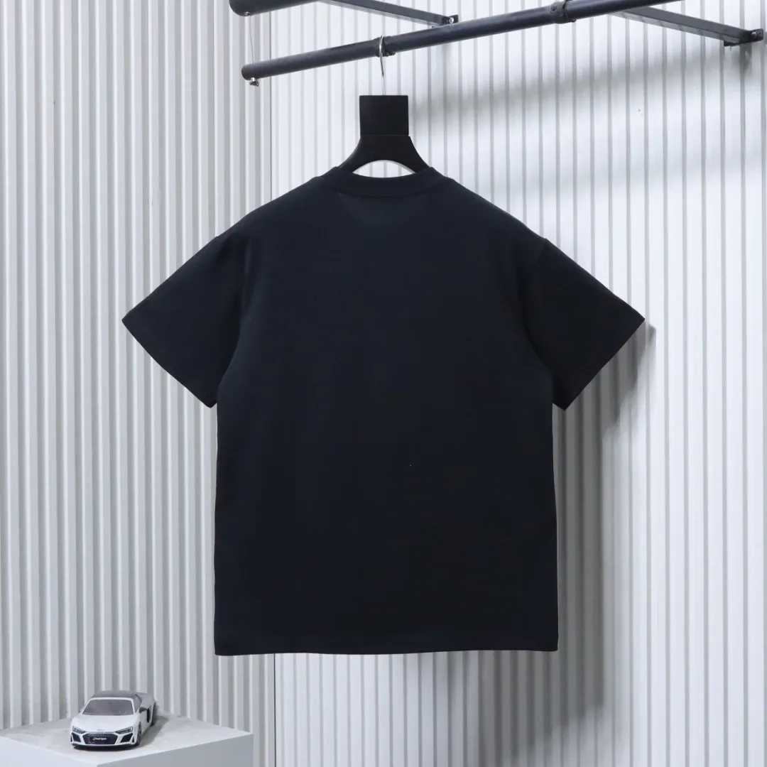 Back of MC Ink Mountain Landscape Crew Neck Short Sleeve T-Shirt Color Black