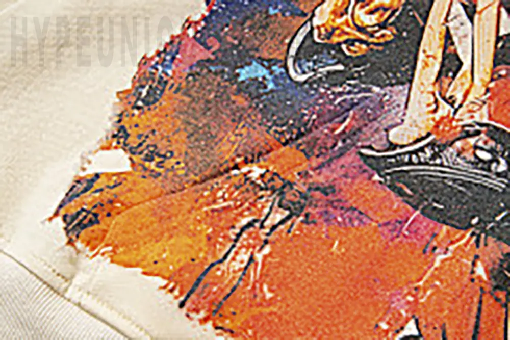Printed graphic on the front of the clothes