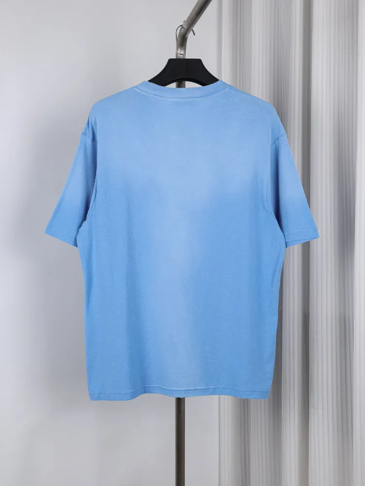 Back Acne Stockholm 1996 Distressed Cotton Linen T-Shirt