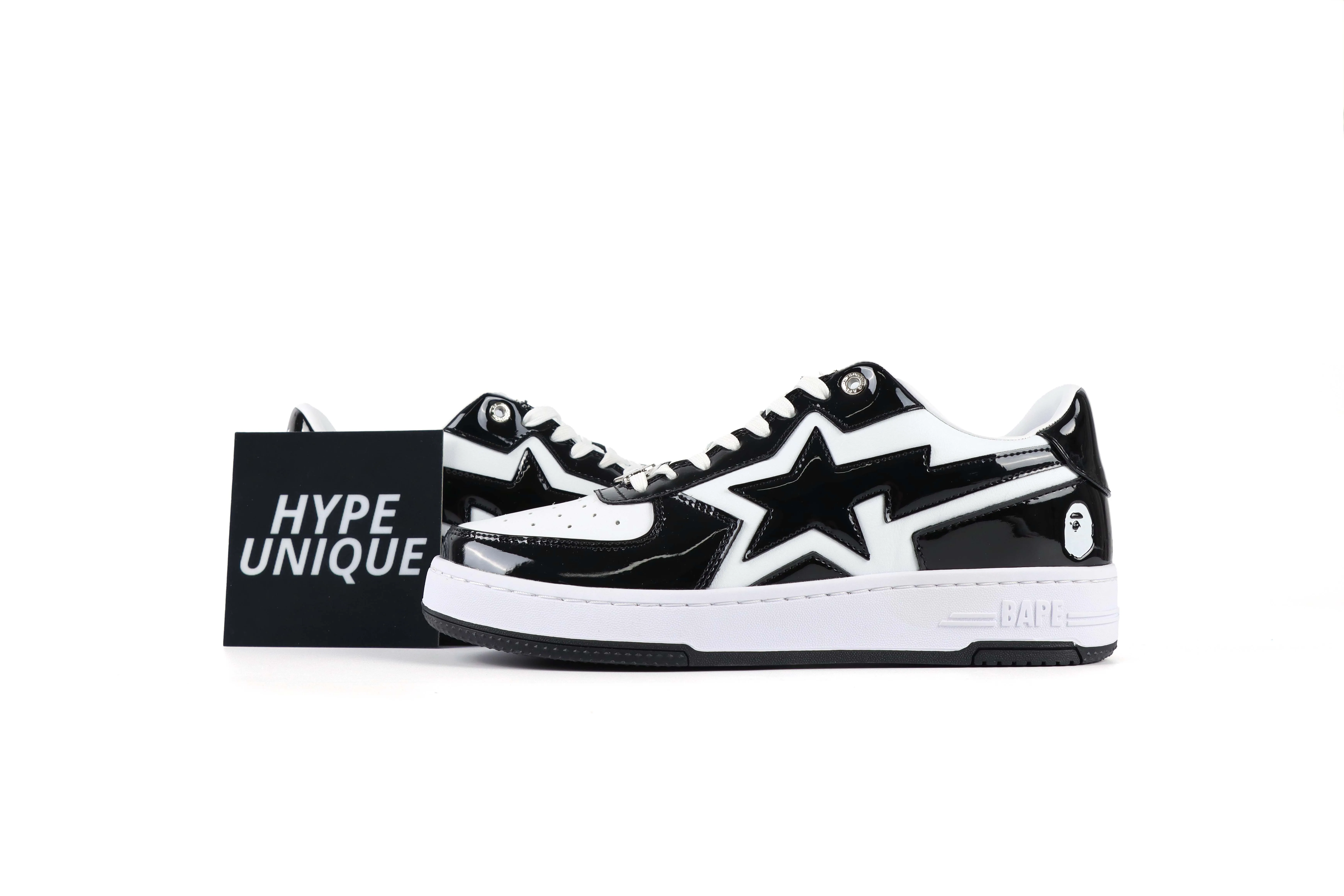 A Bathing Ape BAPE STA Icon #1 “Black White” Sneakers
