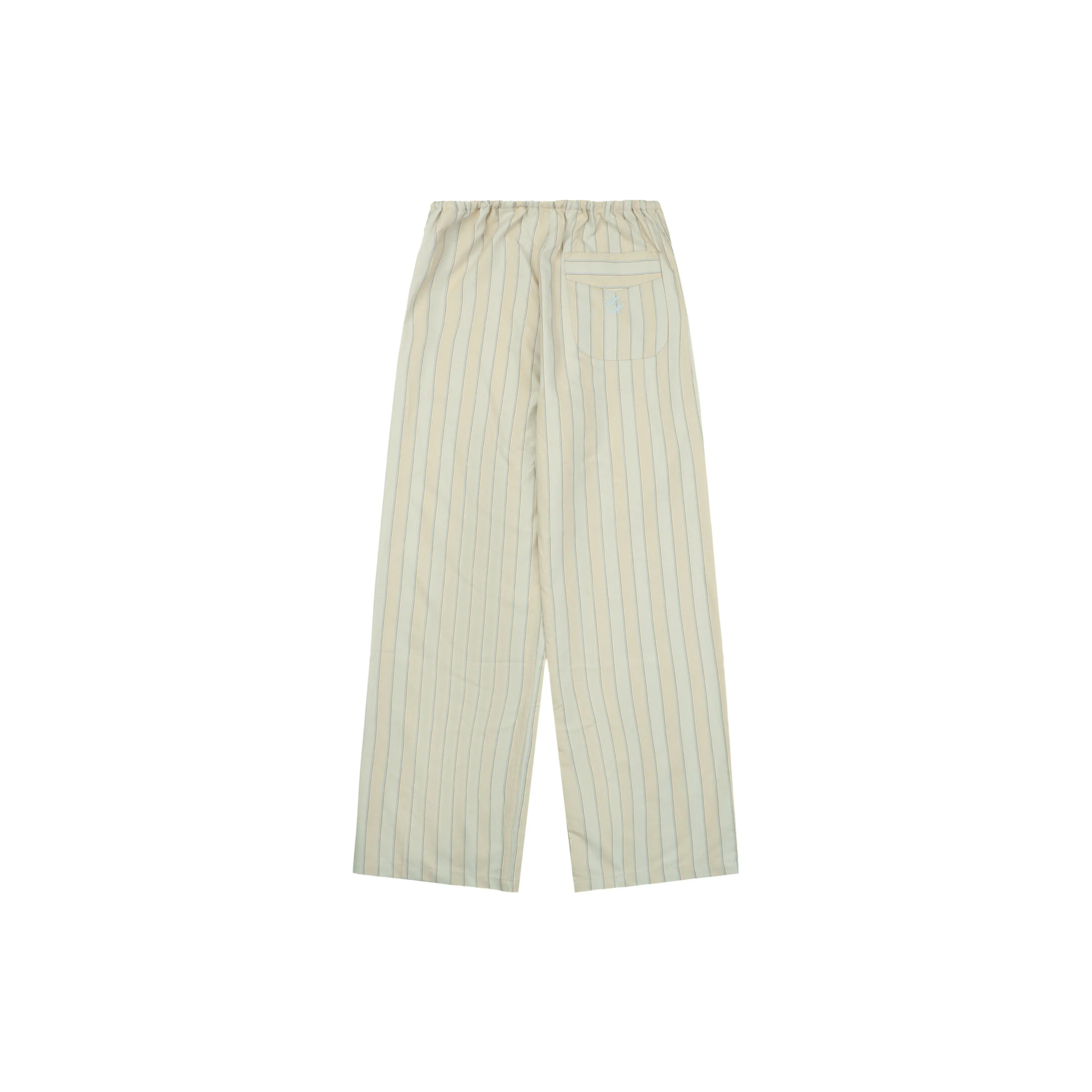 Back of MM Vertical Stripe Relaxed Trousers