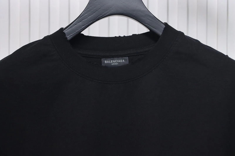 Double B Hand-Painted Washed Hole T-Shirt