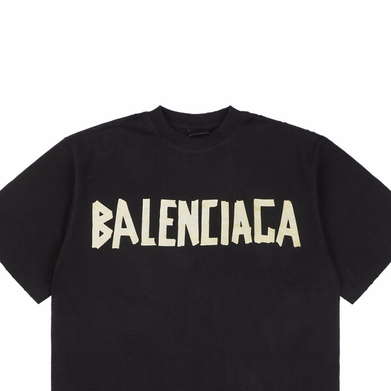 Balenciaga Yellow Tape Type T-Shirt Reps
