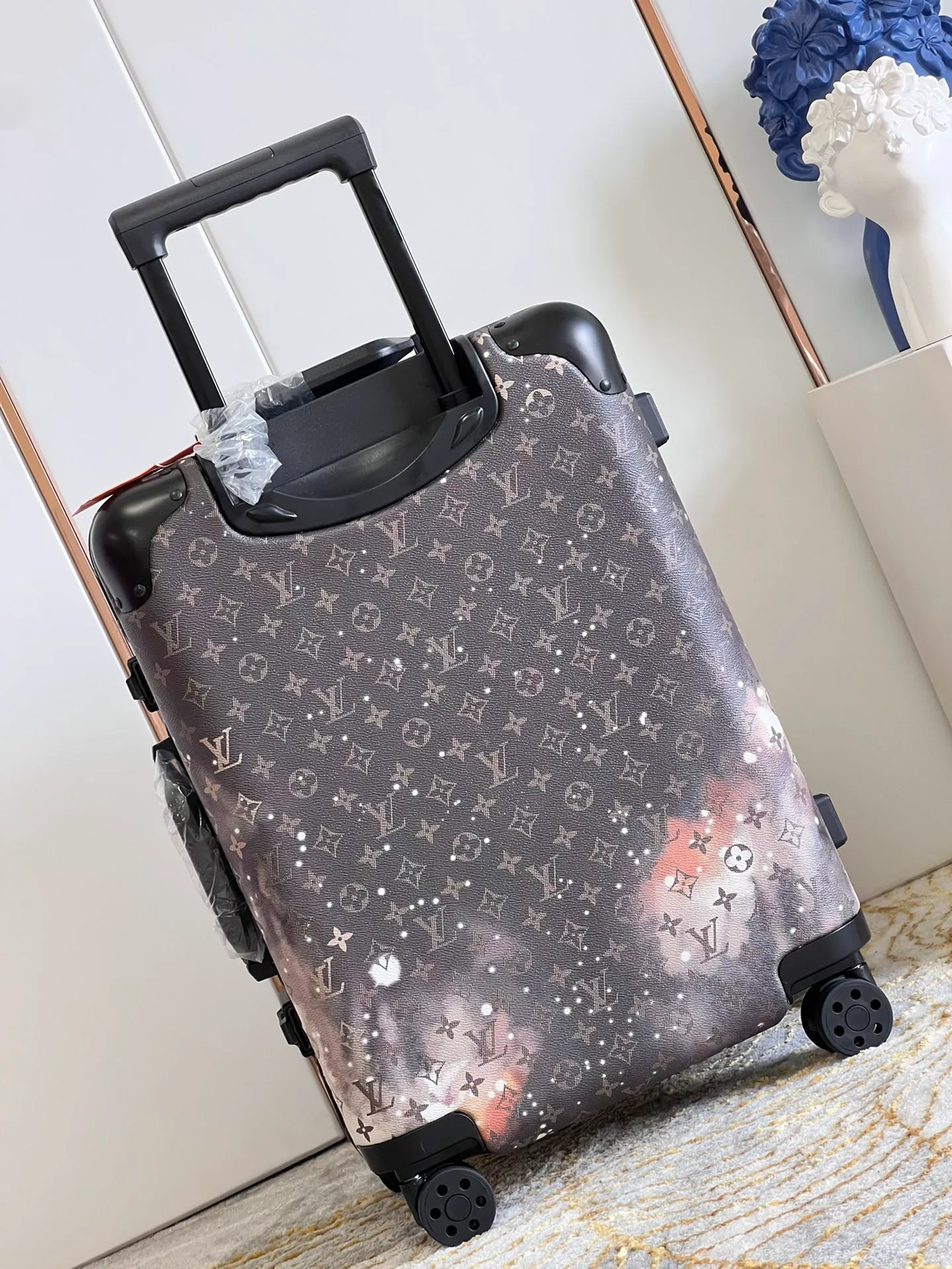 Horizon Monogram Galaxy Suitcase Back View